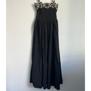 J Crew Flawed Crochet Mixy Dress Size XXS Black FLAW DIY